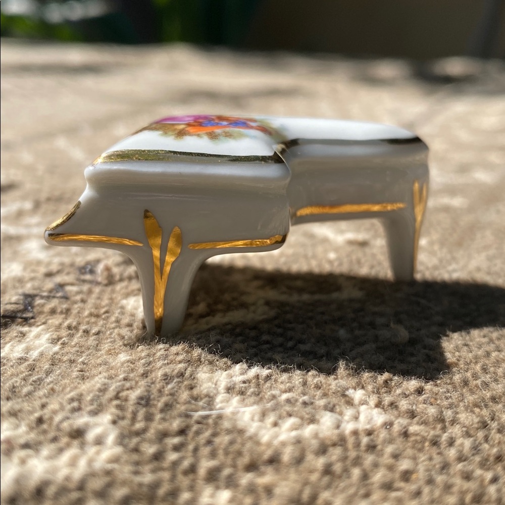 VTG Limoges France Hand Painted Porcelain Decorative Miniature Piano - Picture 6 of 14